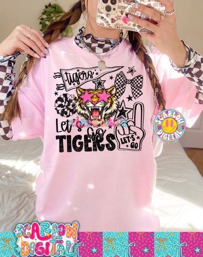 Tigers Mascot PNG Digital Design