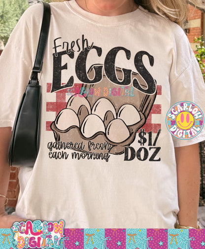 Fresh Eggs PNG Digital Design