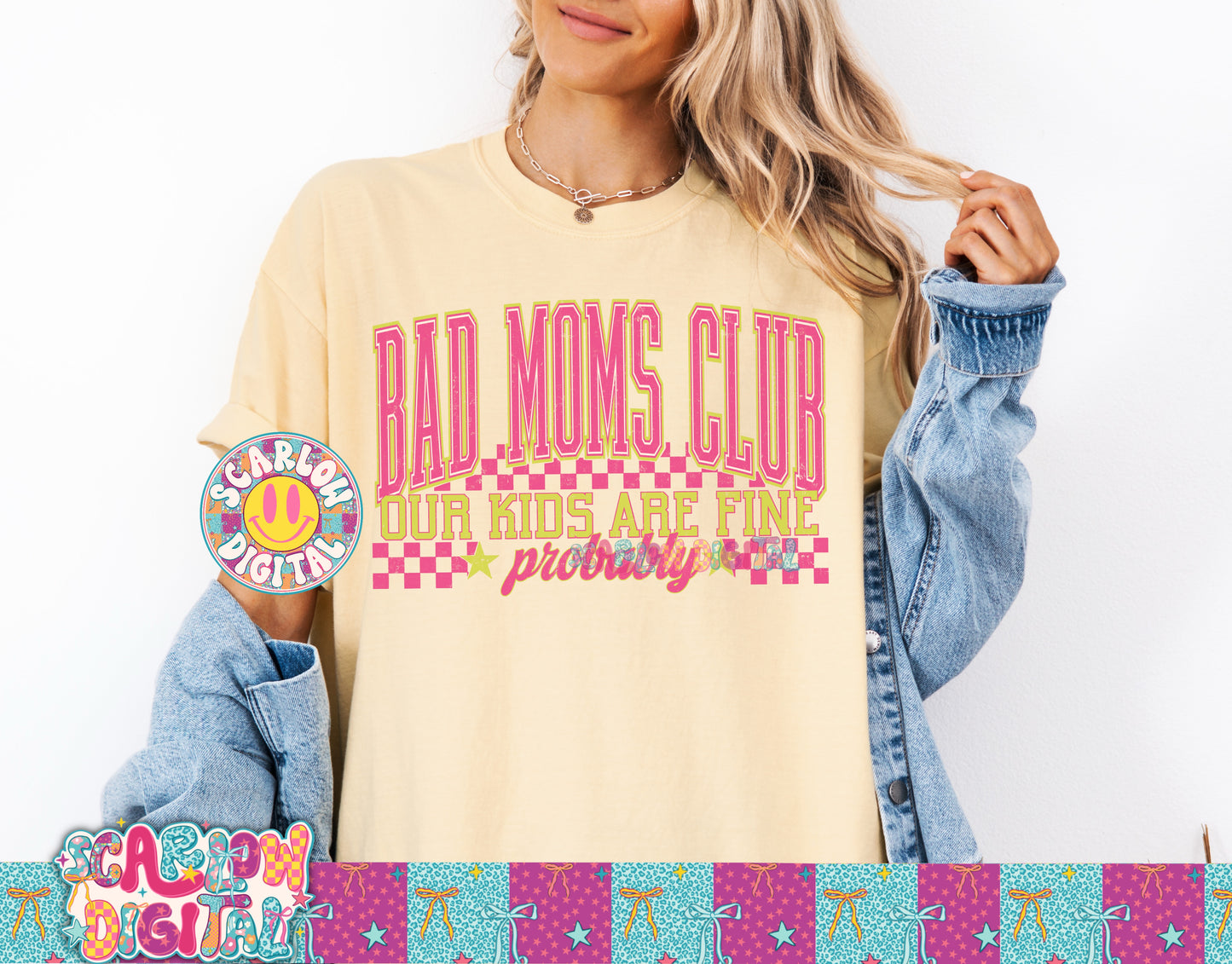 Bad Moms Club Our Kids Are Fine ★ Probably ★ PNG Digital Design