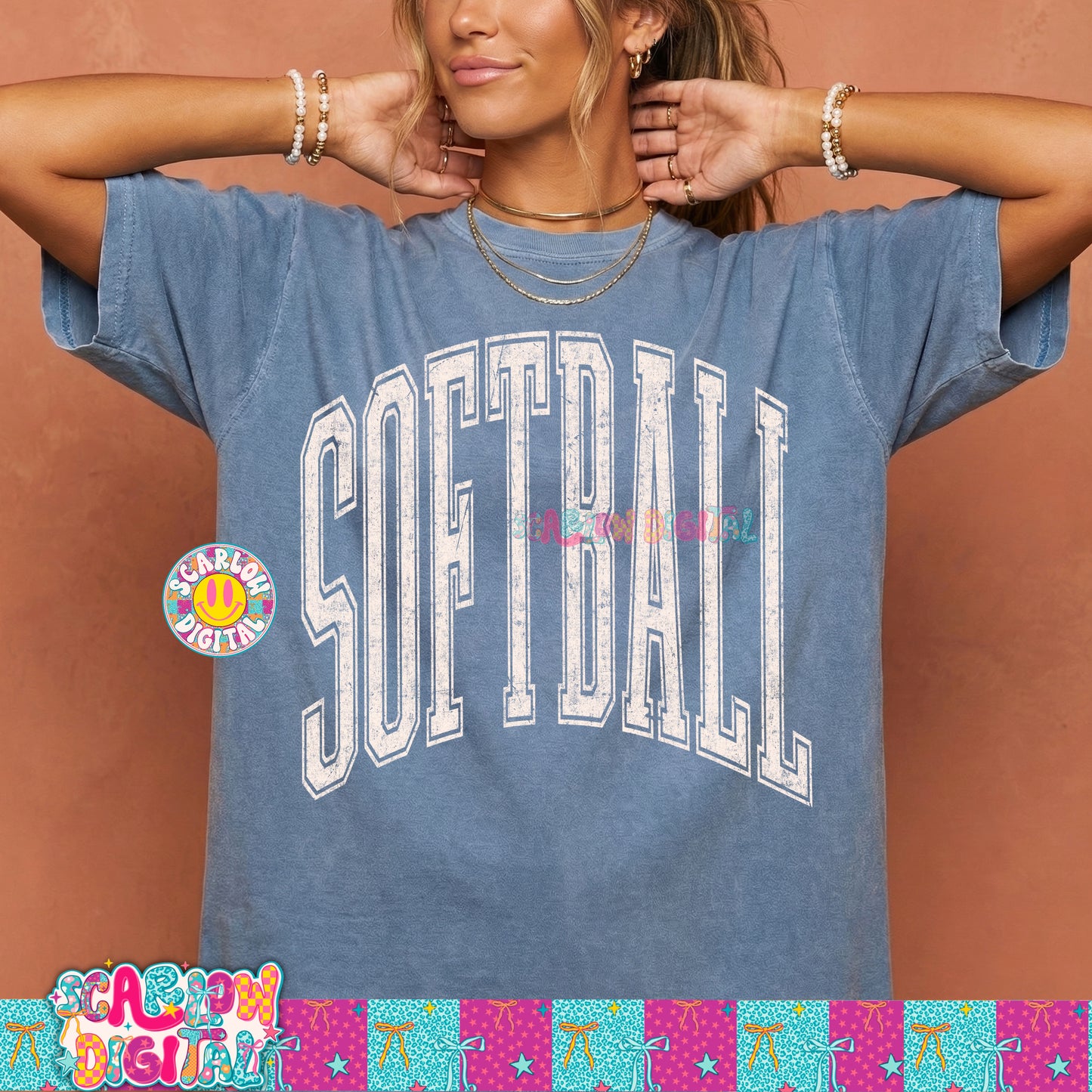 Softball PNG Digital Design
