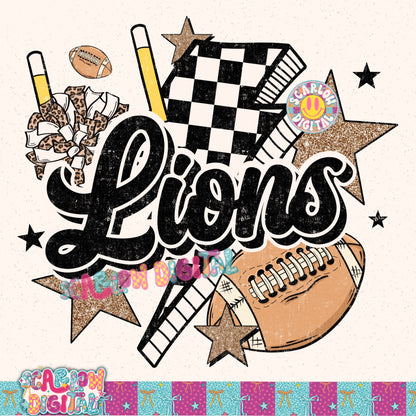 Lions PNG Digital Design