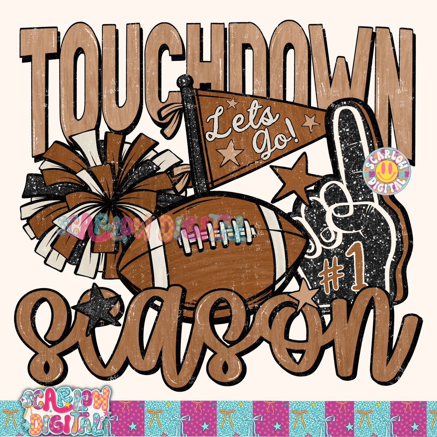 Touchdown Season PNG Digital Design