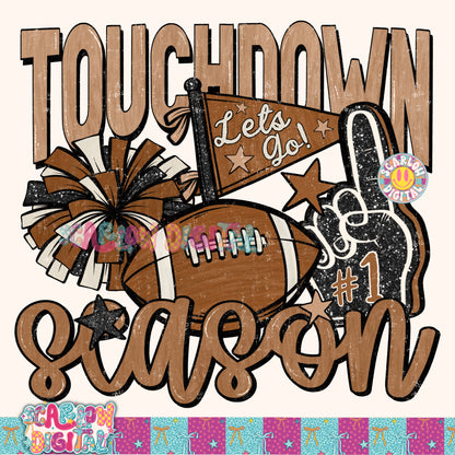 Touchdown Season PNG Digital Design