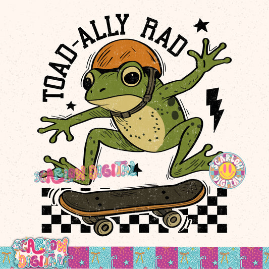 Toadally Rad PNG Digital Design