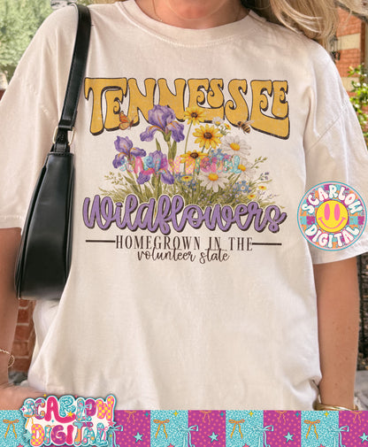 Tennessee Wildflowers PNG Digital Design