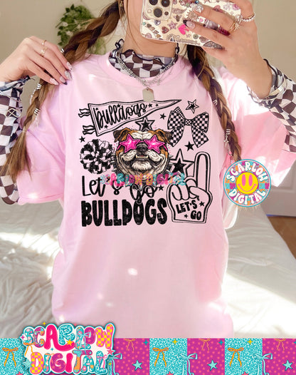 Bulldogs Mascot PNG Digital Design