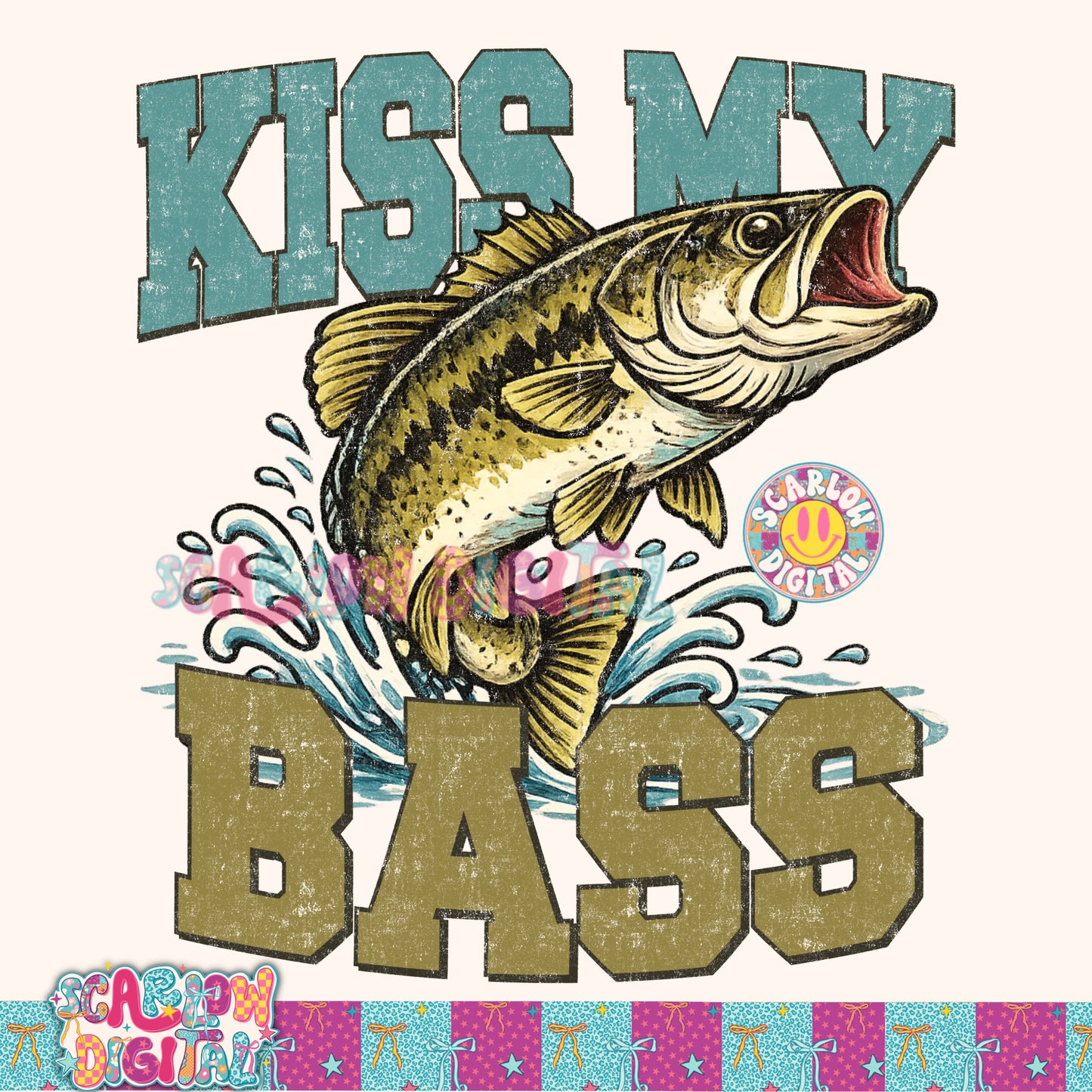 Kiss My Bass PNG Digital Design