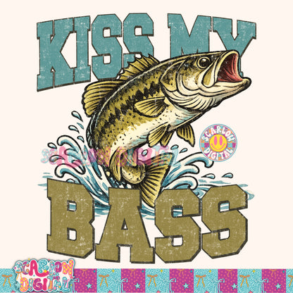 Kiss My Bass PNG Digital Design