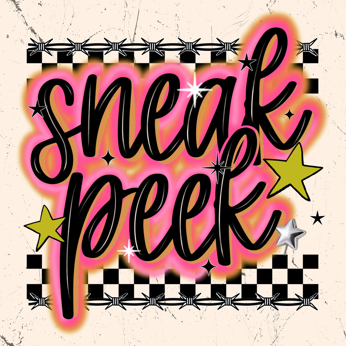 Social Media Marketing Post - Sneak Peek PNG and JPEG