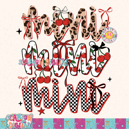 Cherry Mini PNG Digital Design