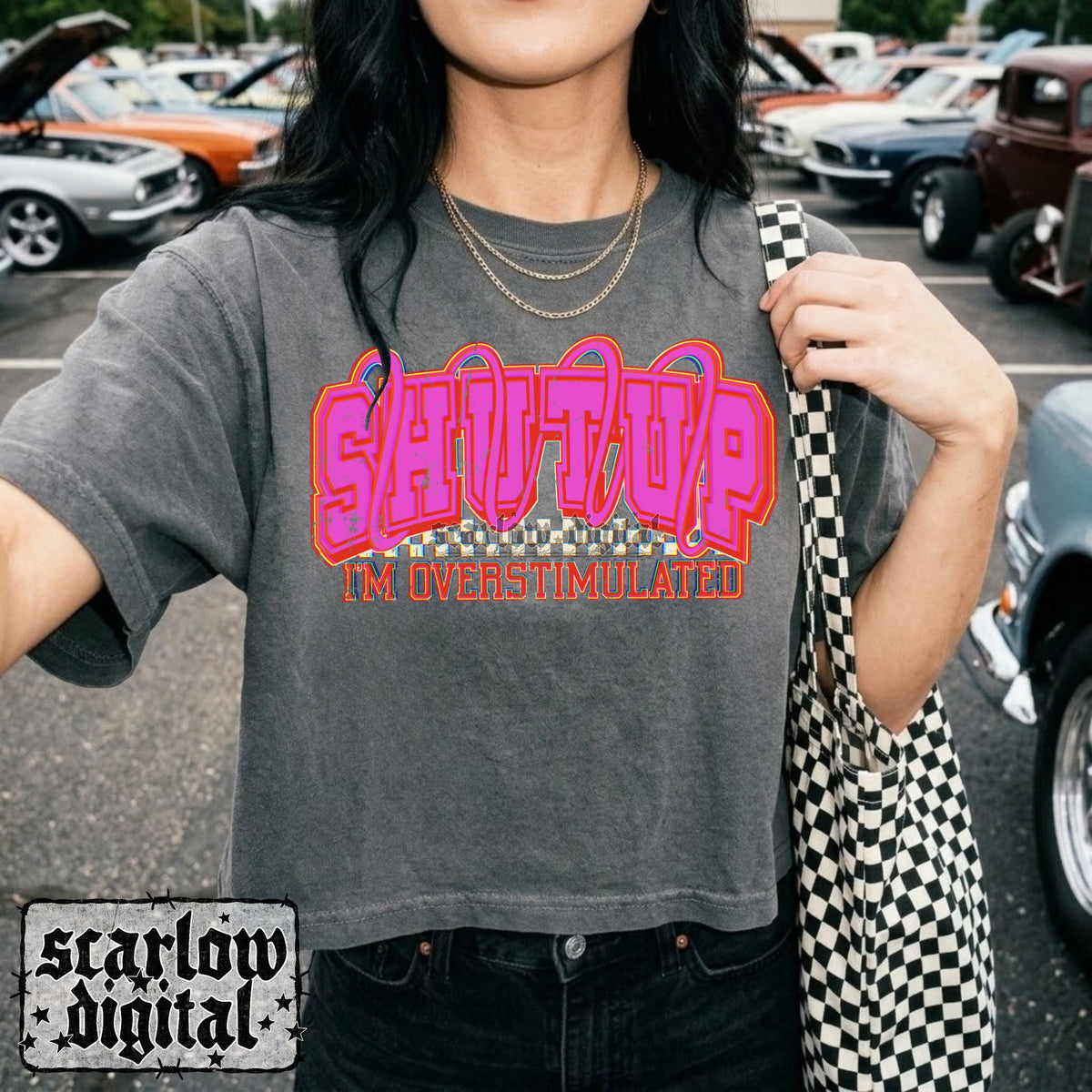 Shutup I'm Overstimulated PNG Digital Design