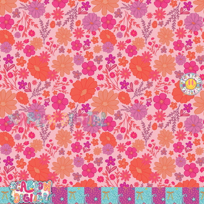 Floral Seamless Pattern Digital Design