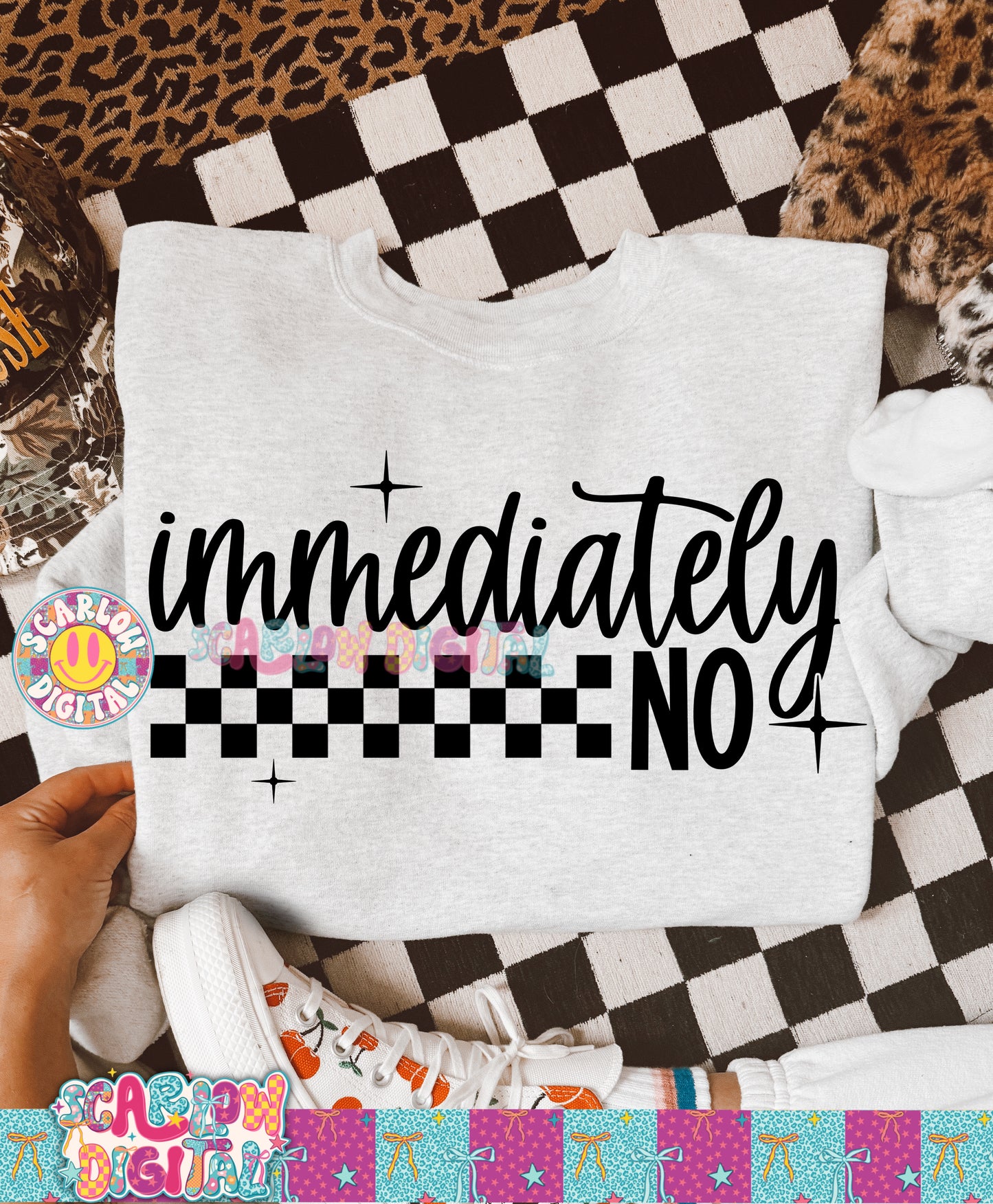 Immediately No PNG Digital Design