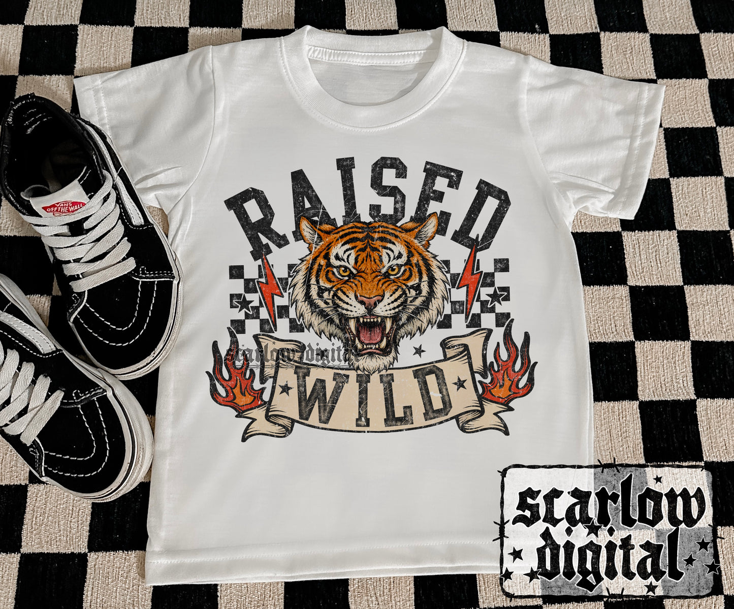 Raised Wild PNG Digital Design