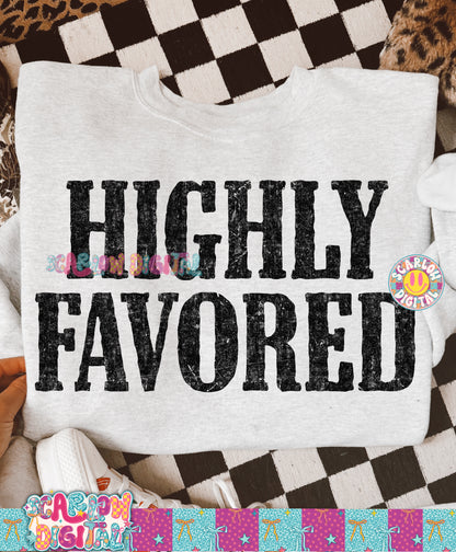 Highly Favored PNG Digital Design