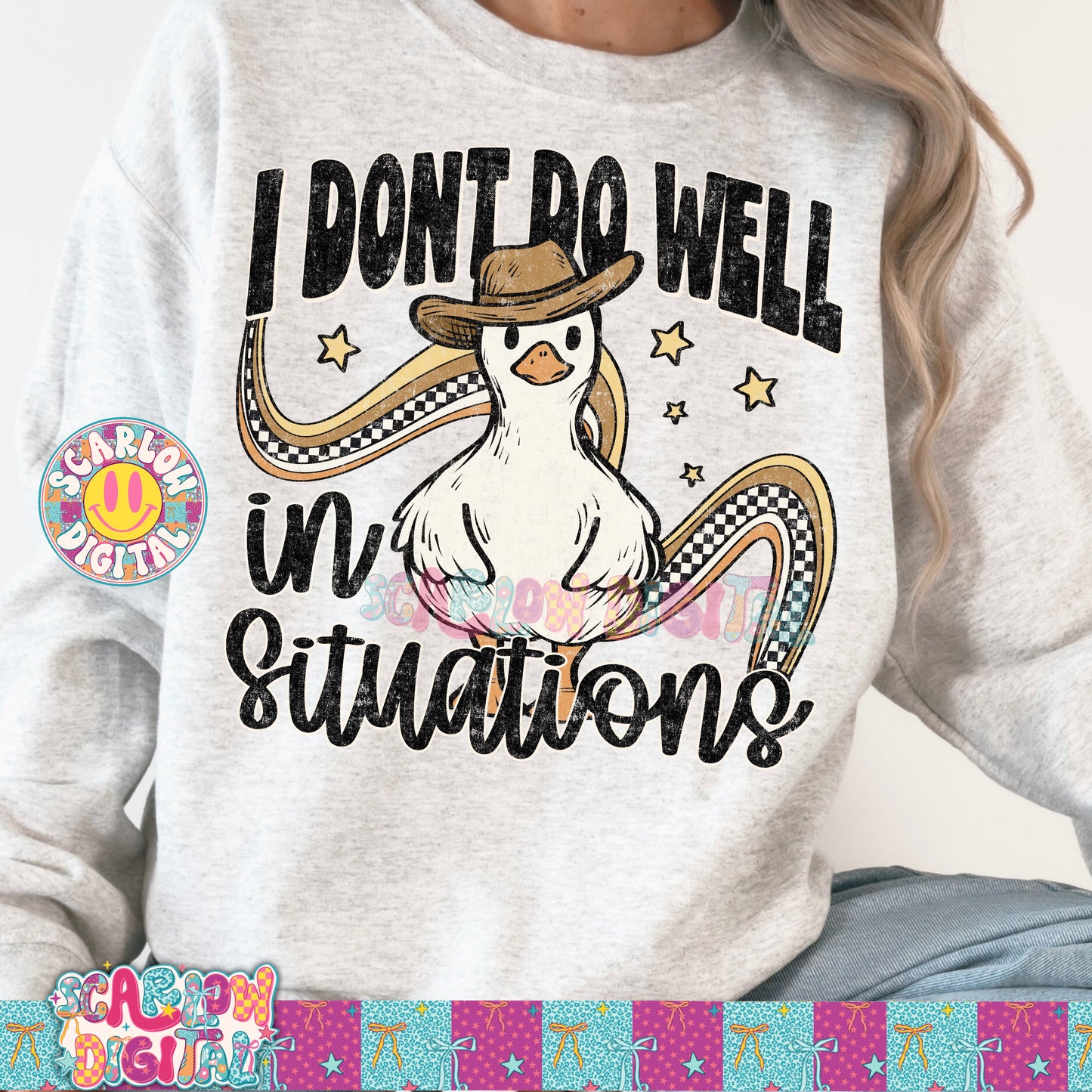 I Don't Do Well in Situations PNG Digital Design