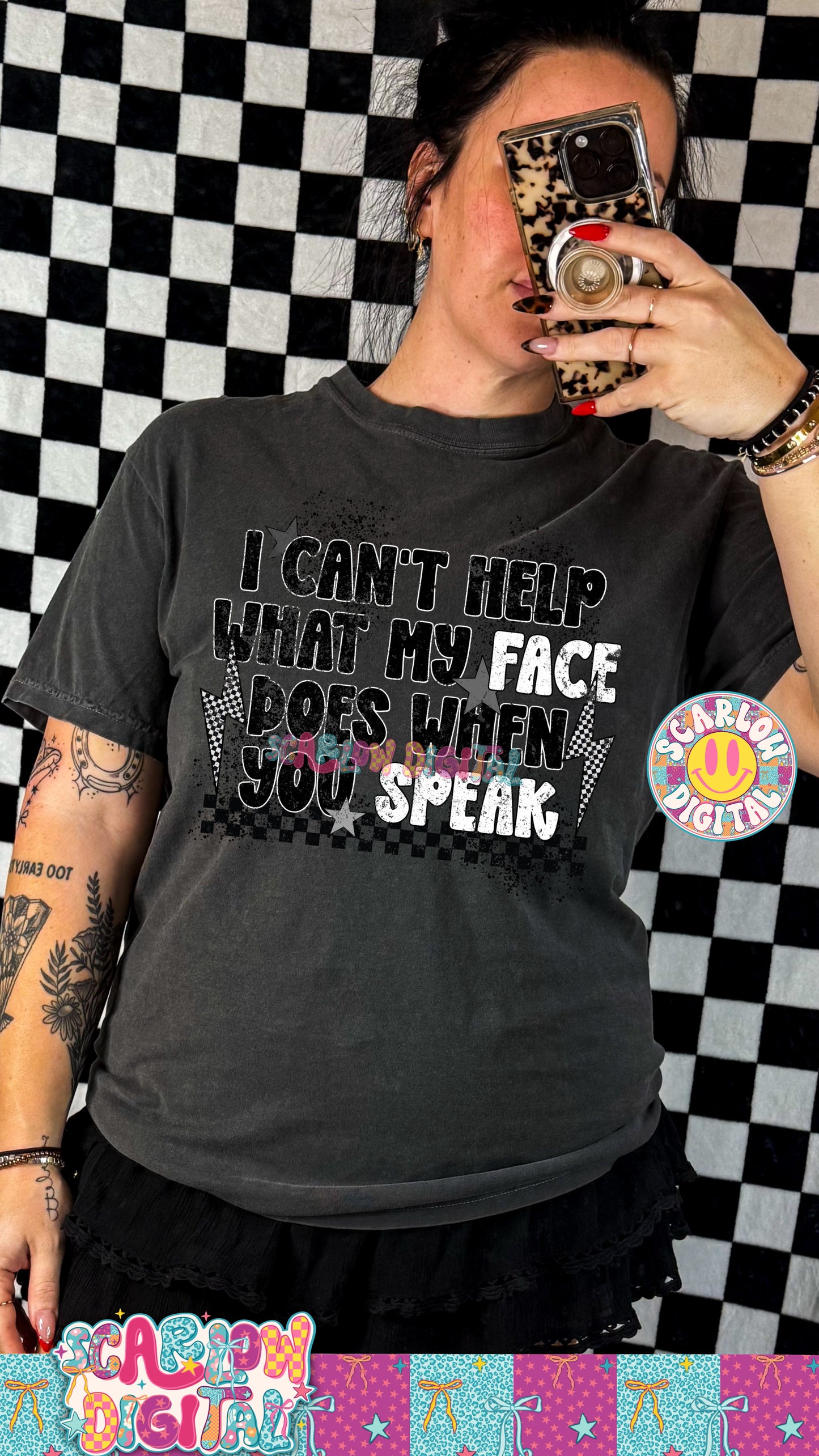 I Can't Help What My Face Does When You Sleep PNG Digital Design