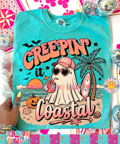 Creepin' it Coastal PNG Digital Design Summerween