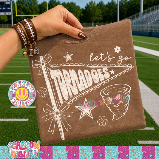 Let's Go Tornadoes PNG Digital Design