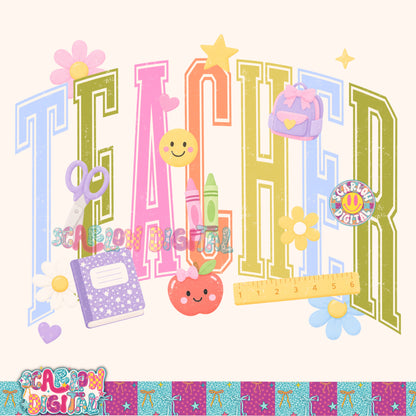 Teacher PNG Digital Design