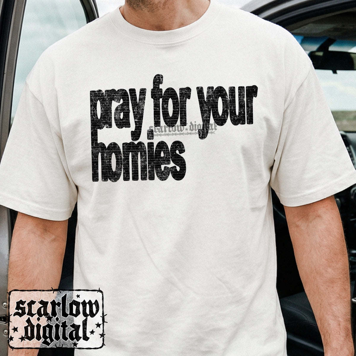 Pray For Your Homies PNG Digital Design
