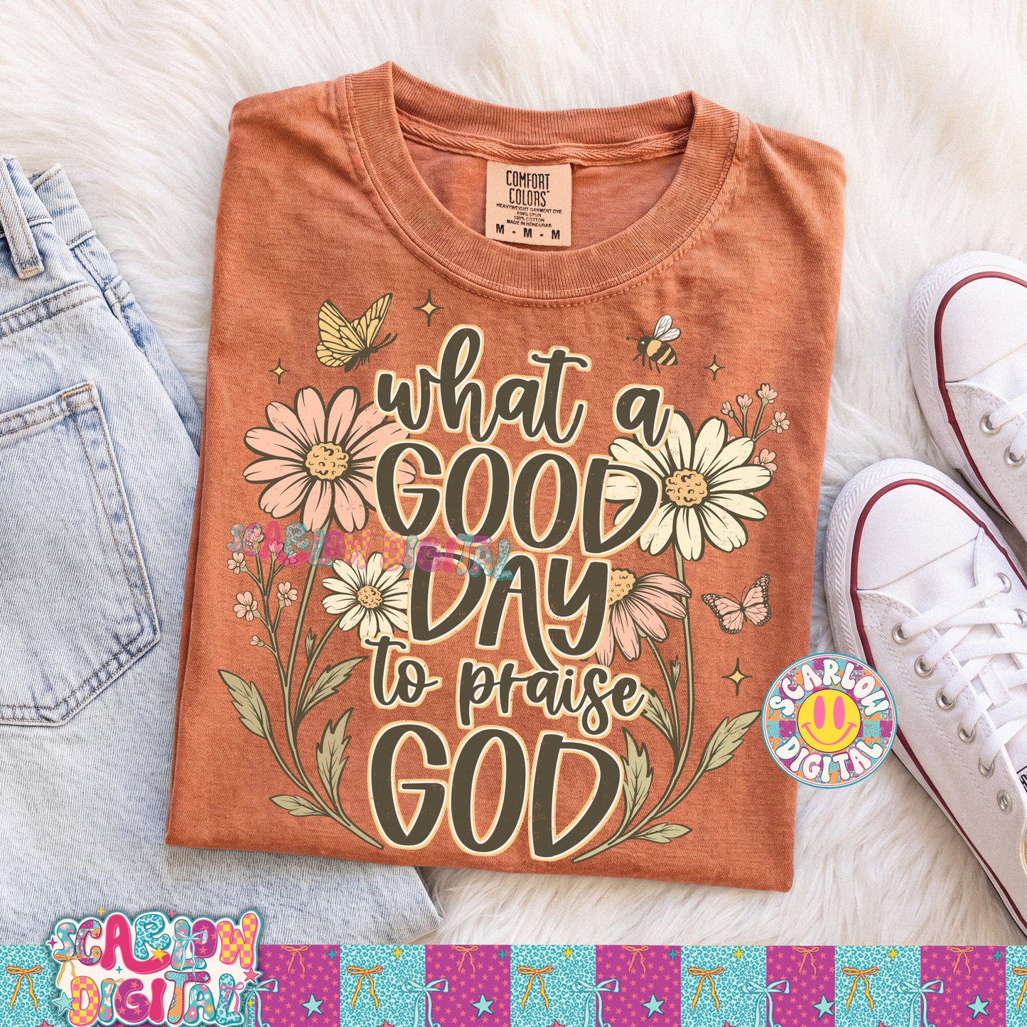 What a Good Day to Praise God PNG Digital Design