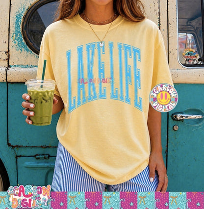 Lake Life PNG Digital Design