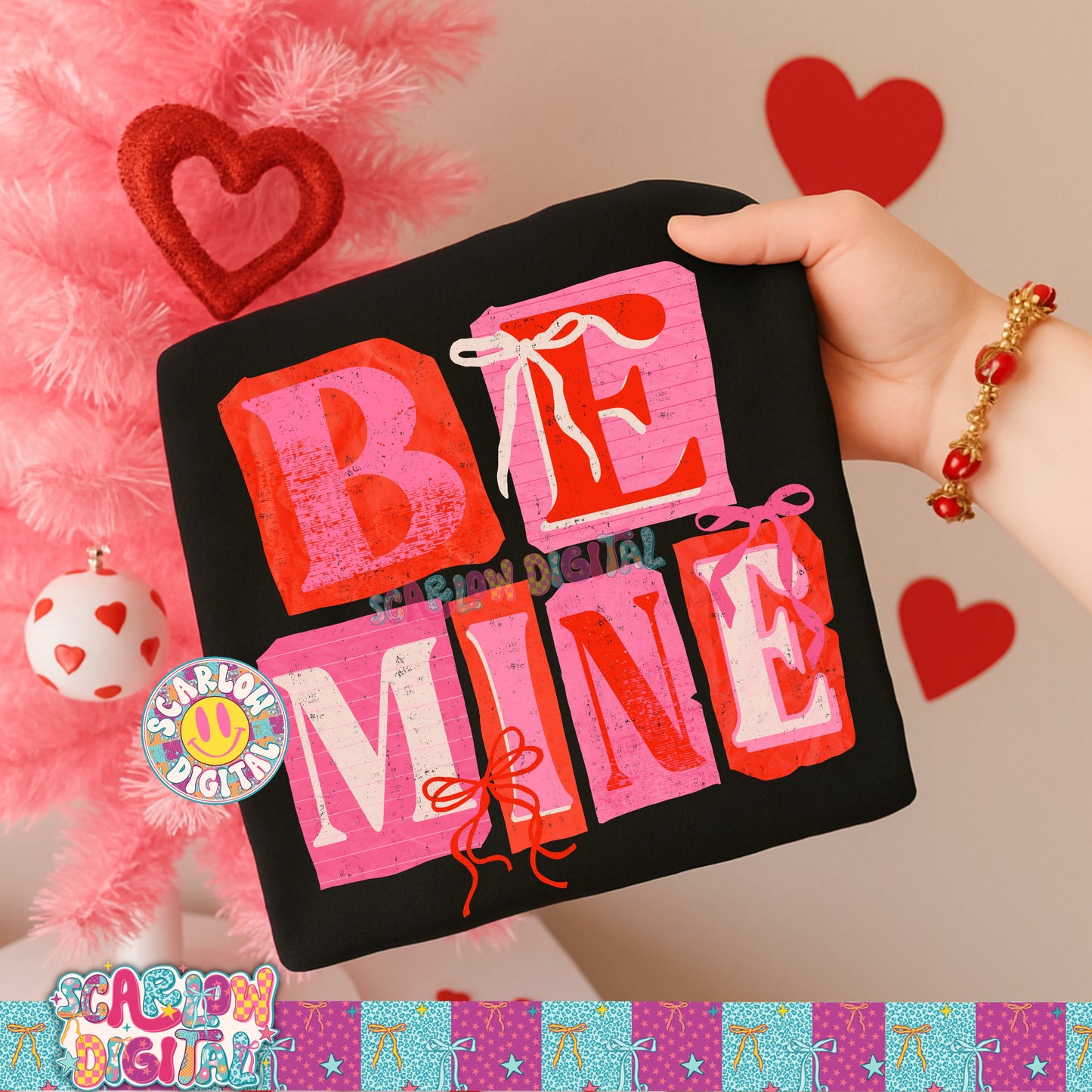 Be Mine PNG Digital Design