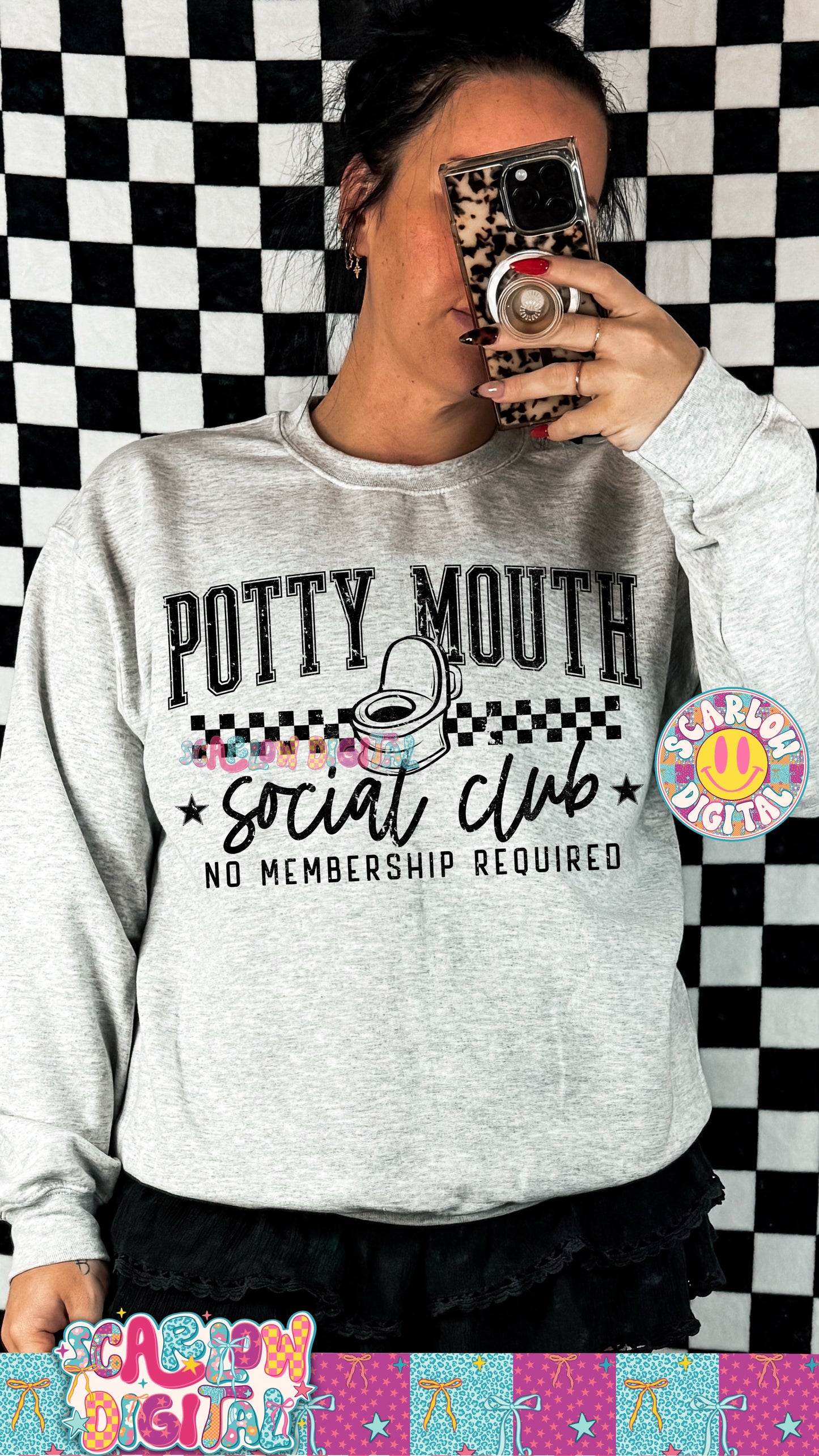 Potty Mouth Social Club PNG Digital Design