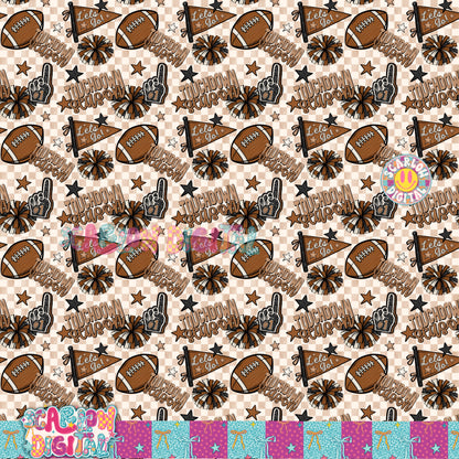 Touchdown Season Seamless Pattern Digital Design