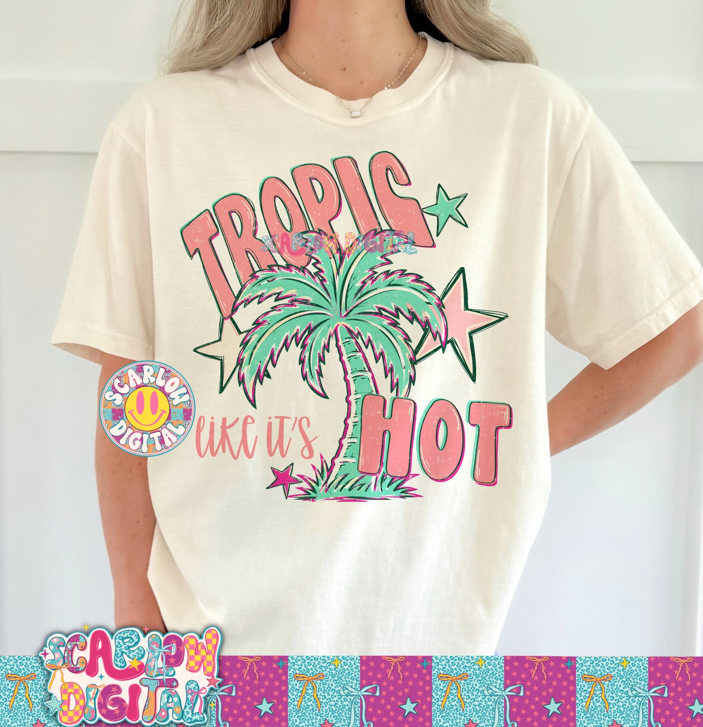 Tropic Like It's Hot PNG Digital Design