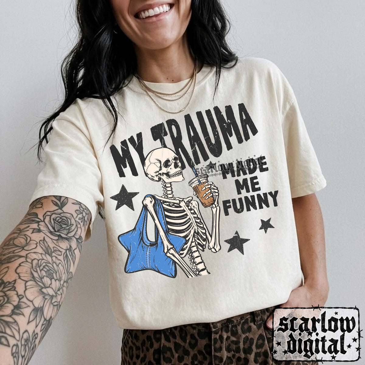 My Trauma Made Me Funny PNG Digital Design