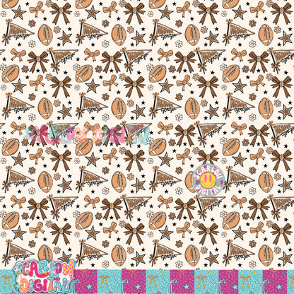 Touchdown Season Seamless Pattern Digital Design