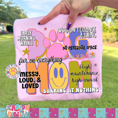 Dog Mom PNG Digital Design