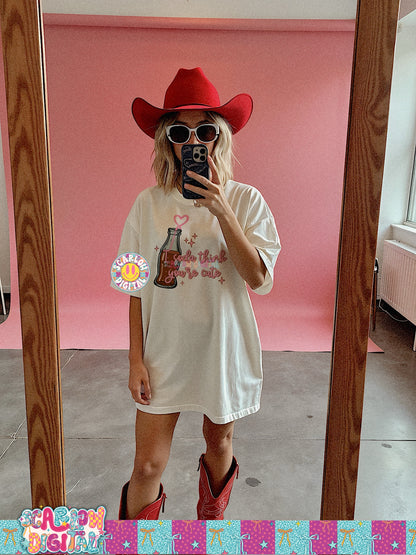 I Soda Think You're Cute PNG Digital Design