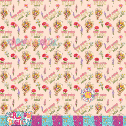 Hand Picked By God Seamless Pattern Digital Design