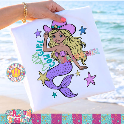 Salty Cowgirl PNG Digital Design