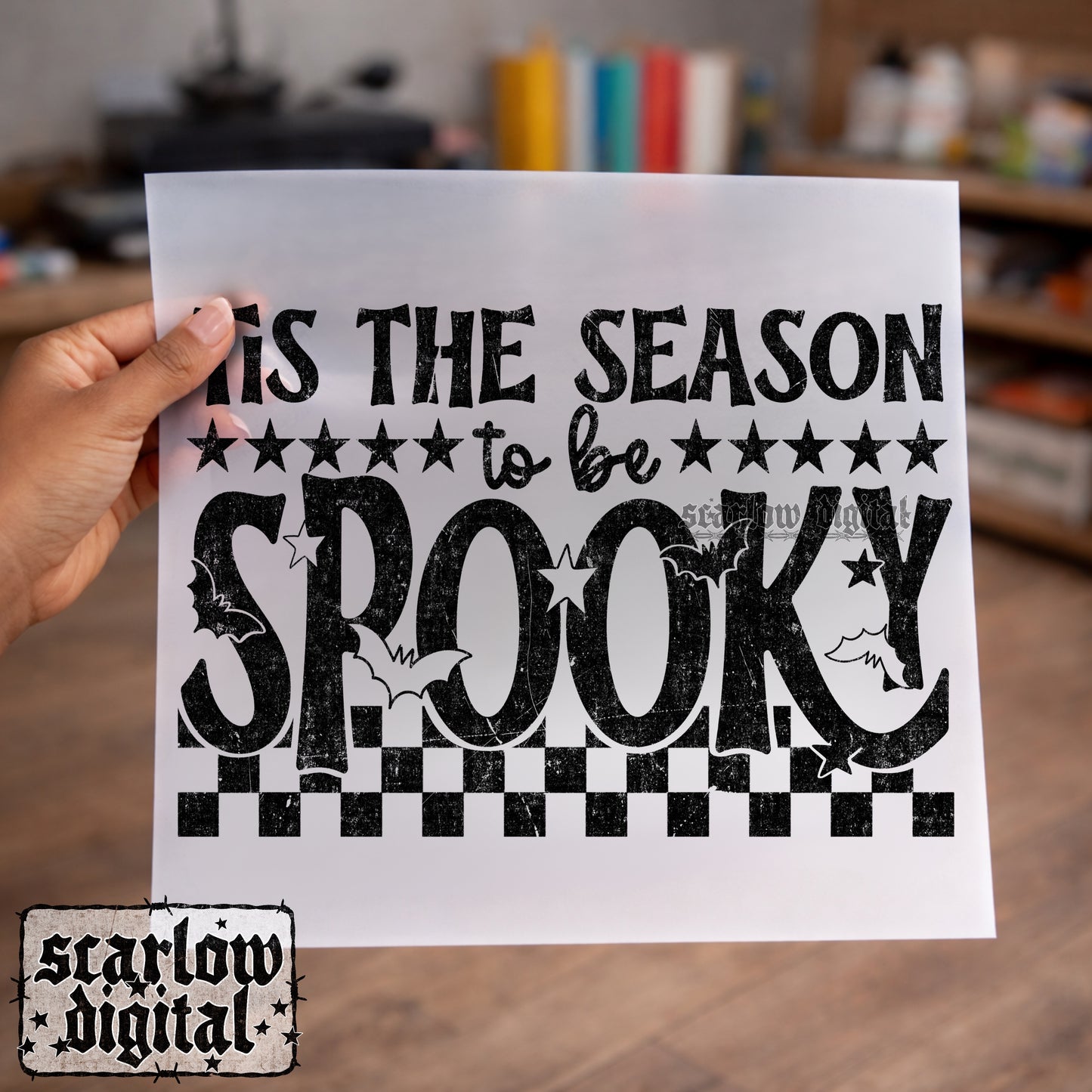 Tis the Season to Be Spooky PNG Digital Design