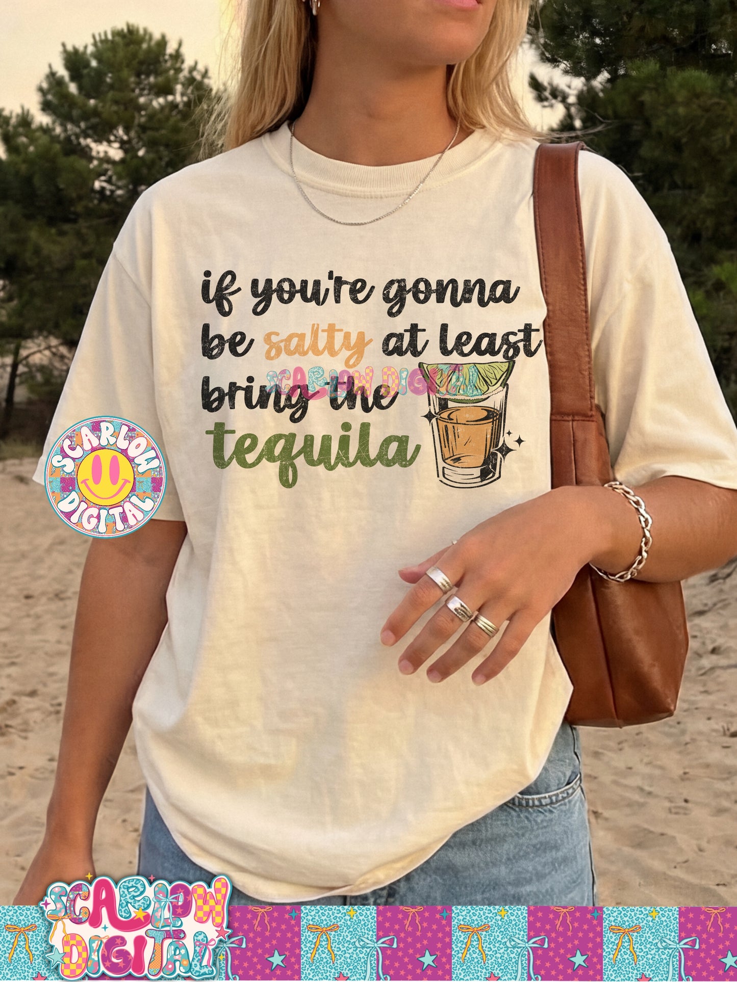 If You're Gonna Be Salty At Least Bring Some Tequila PNG Digital Design