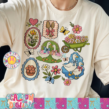 Spring Things PNG Digital Design