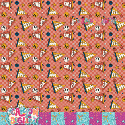 Cool and Kind Seamless Pattern Digital Design