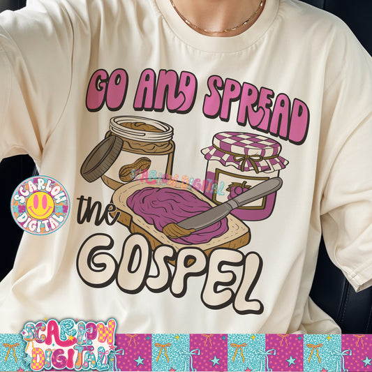Spread the Gospel PNG Digital Design