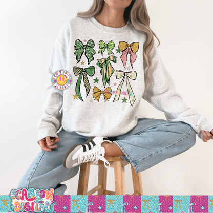 Saint Patrick's Bows PNG Digital Design