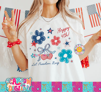 Happy 4th PNG Digital Design