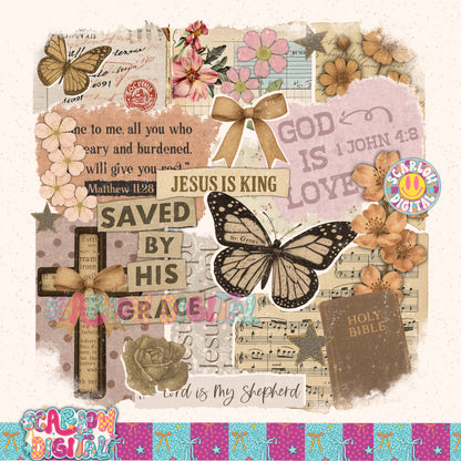 Christian Scrapbook PNG Digital Design