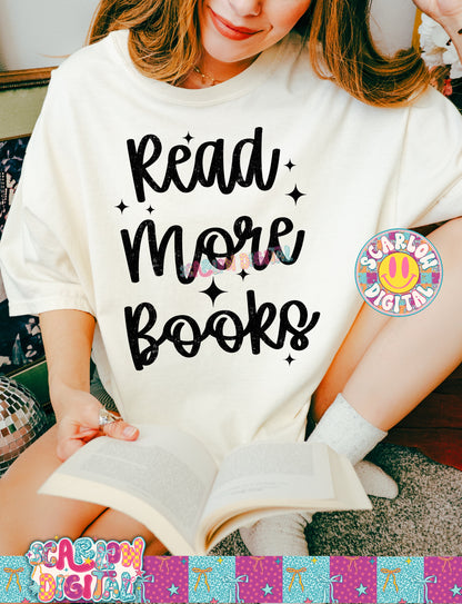 Read More Books PNG Digital Design