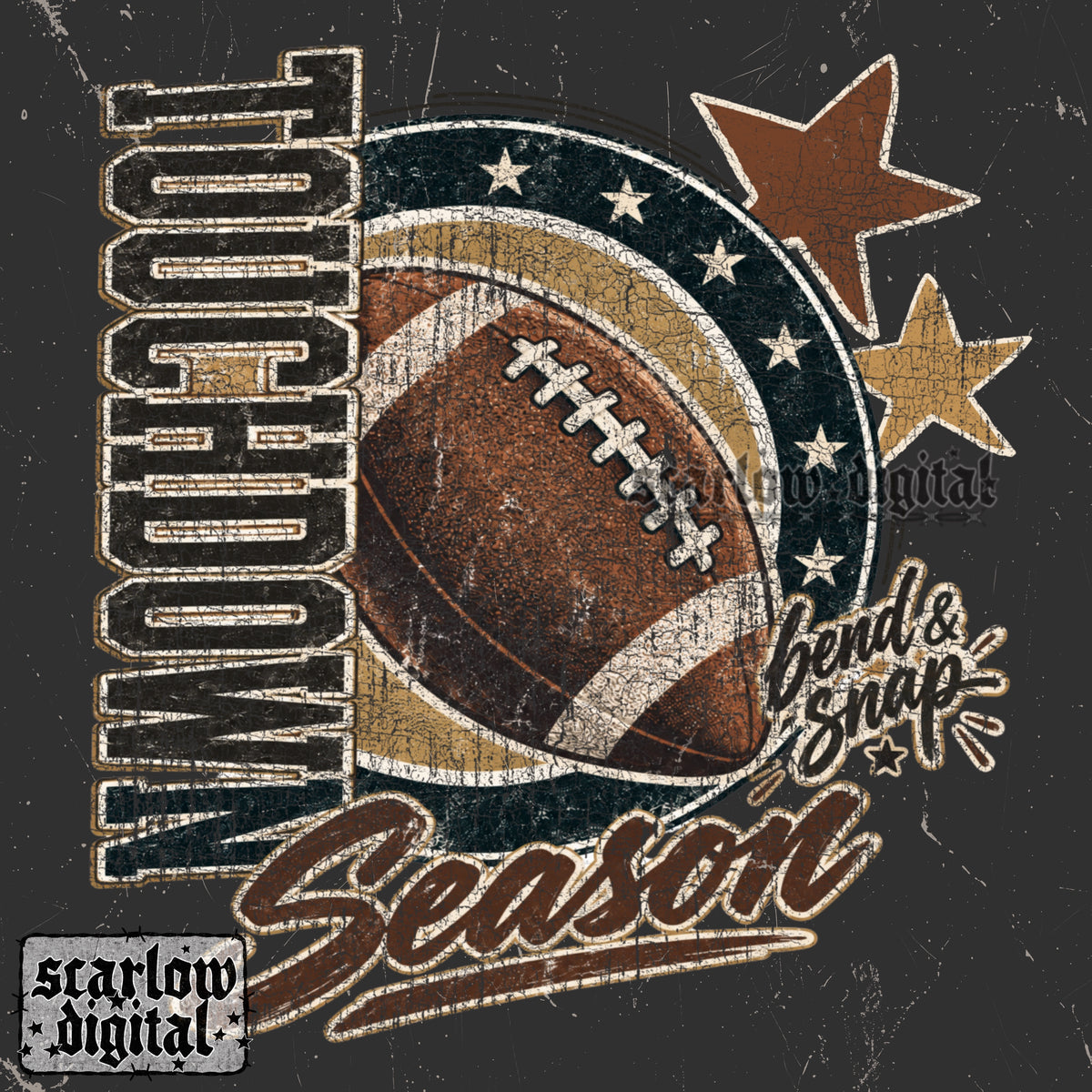 Touchdown Season PNG Digital Design