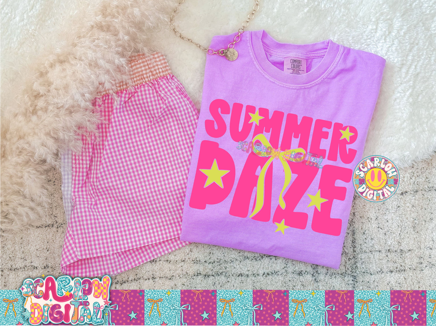 Summer Daze PNG Digital Design
