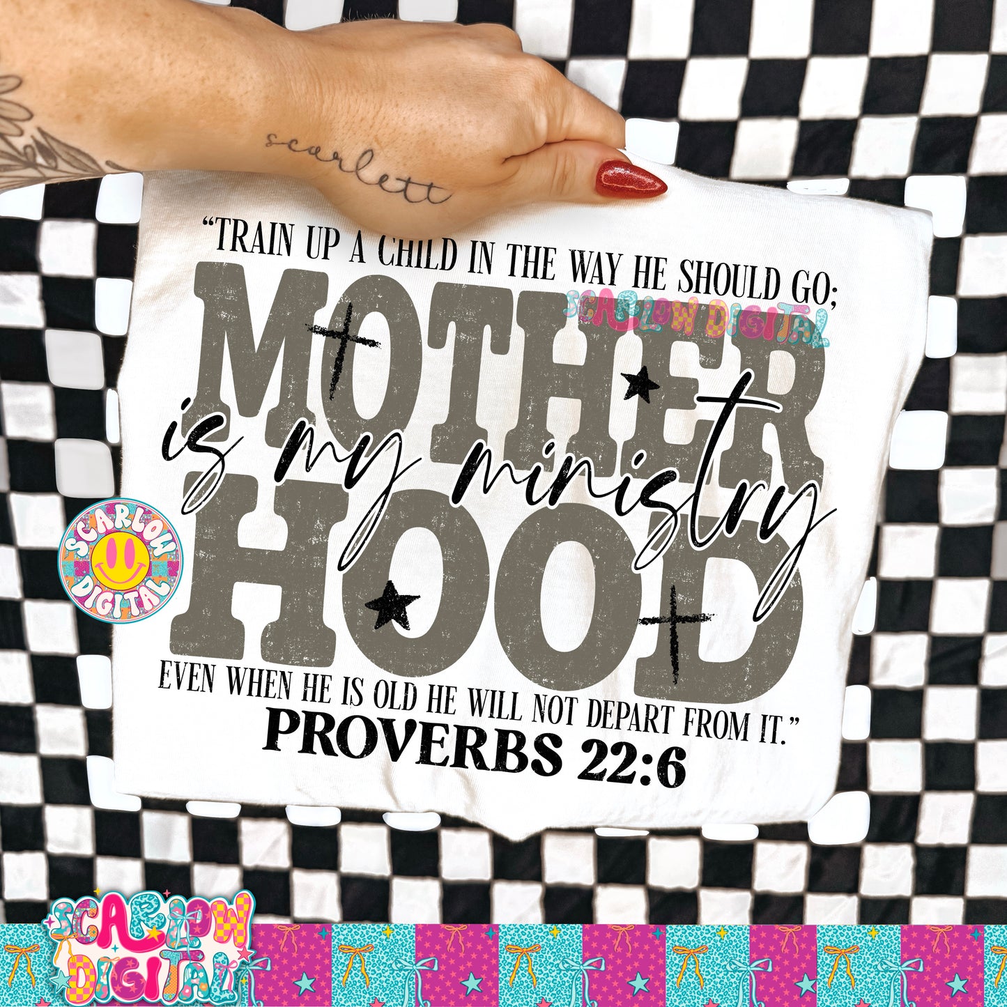 Motherhood is My Ministry PNG Digital Design
