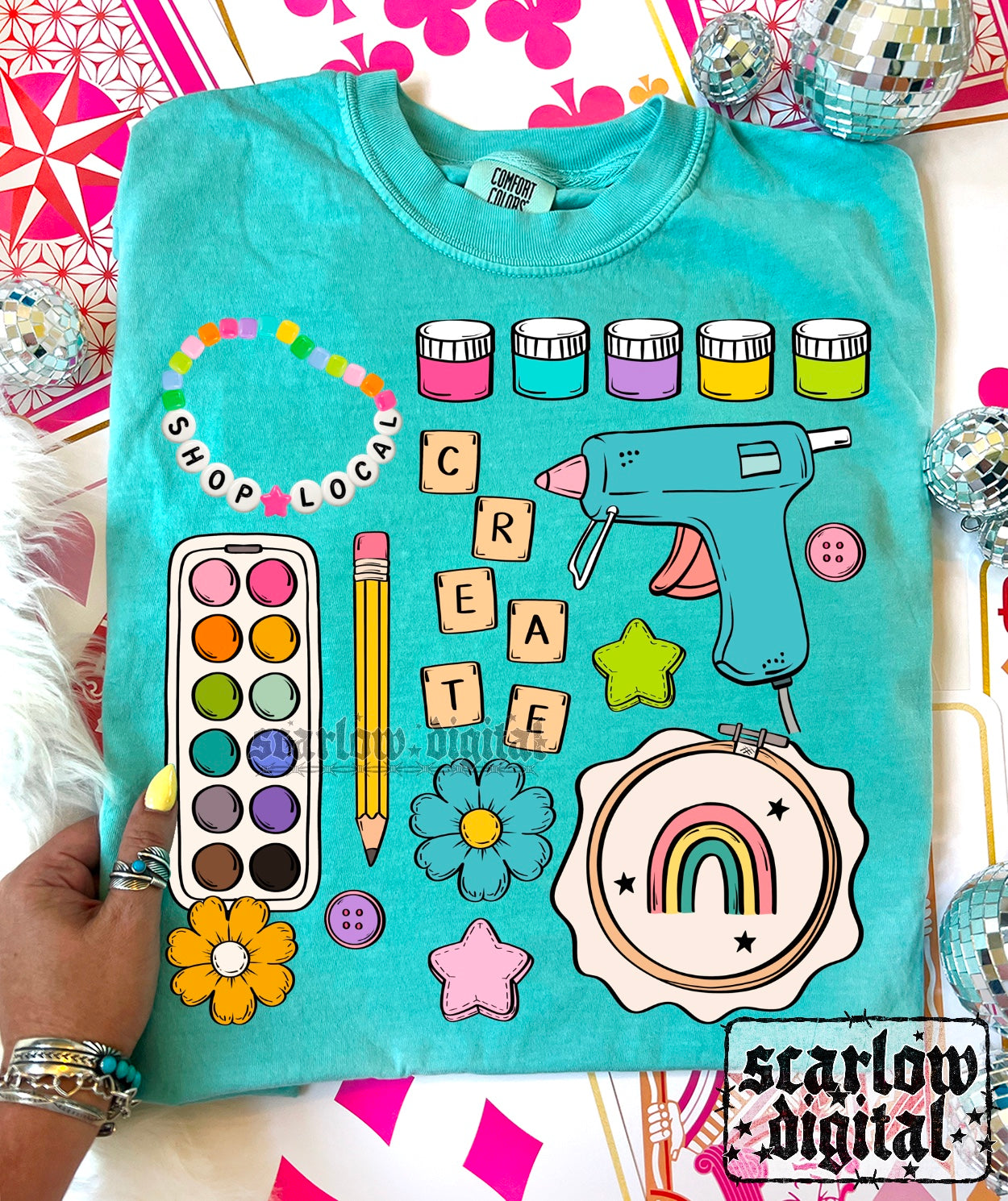 Crafting + Shop Small PNG Digital Design